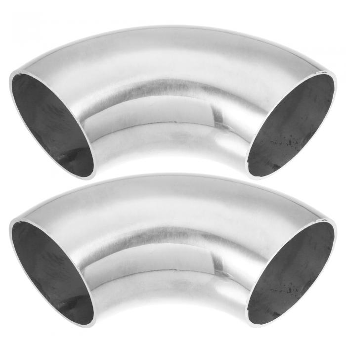 SS304ステンレス鋼ベンドチューブ排気エルボパイプ OD 1.75" 90度 車の改造された排気システム用 0.06"..