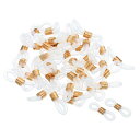 PATIKIL メガネチェーンコネクター 40個パック 調節可能な滑り止めシリコンラバーストラップホルダー チェーンエンドループ レディース メンズ サングラス...