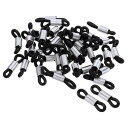 PATIKIL メガネチェーンコネクタ 40個 調整可能 滑り止め シリコーンゴム ストラップホルダー チェーンエンドループ ラージサイズ レディース メンズ ...