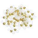 PATIKIL メガネチェーンコネクタ 50個 調整可能 滑り止め シリコーン ストラップホルダー チェーンエンドループ レディース メンズ メガネ サングラス...