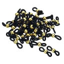 PATIKIL メガネチェーンコネクタ 50個 調整可能 滑り止め シリコーン ストラップホルダー チェーンエンドループ レディース メンズ メガネ サングラス...