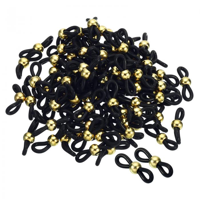 PATIKIL メガネチェーンコネクタ 100個 調整可能 滑り止め シリコーン ストラップホルダー チェーンエンドループ レディース メンズ メガネ サングラ...