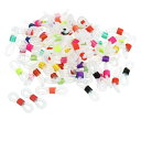 PATIKIL メガネチェーンコネクタ 80個 調整可能 滑り止め シリコーンゴム ストラップホルダー チェーンエンドループ レディース メンズ メガネ サング...