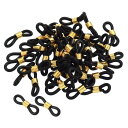 PATIKIL メガネチェーンコネクタ 50個 調整可能 滑り止め シリコーンゴム ストラップホルダー チェーンエンドループ レディース メンズ メガネ サング...