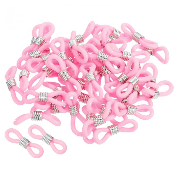 PATIKIL メガネチェーンコネクタ 50個 調整可能 滑り止め シリコーンゴム ストラップホルダー チェーンエンドループ レディース メンズ サングラス用 ...