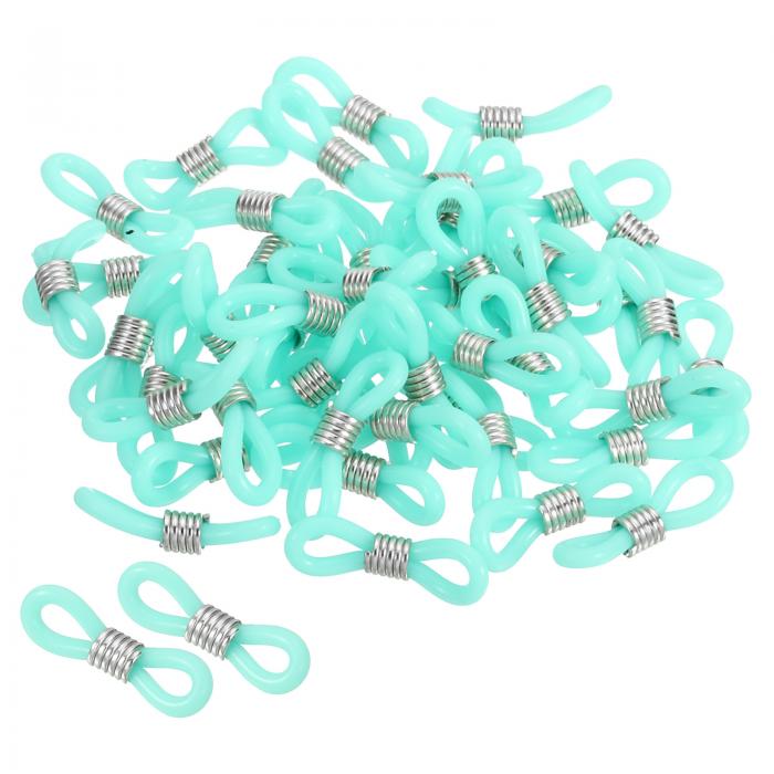 PATIKIL メガネチェーンコネクタ 50個 調整可能 滑り止め シリコーンゴム ストラップホルダー チェーンエンドループ レディース メンズ メガネ サング...