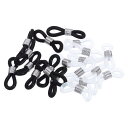 PATIKIL メガネチェーンコネクタリテーナー 20個 調整可能 滑り止め シリコーンゴム ストラップホルダー チェーンエンドループ レディース メンズ サン...