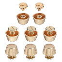 リベット スタッド ハンドバッグ 財布 足 12 mm フラットヘッド スタッド スクリューバック ス パイ ク 合金リベット バックル レザークラフト レザーバッグ トートバッグ 衣類 DIY用 金色トーン 8セット