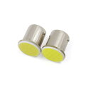 カーCOB LEDライト ラスチック メタル BA15S 1156 COB LED ホワイト 2個入り
