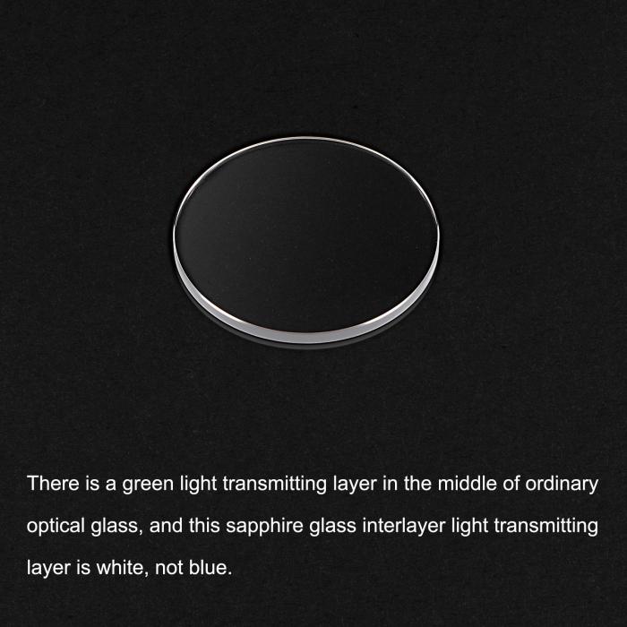時計ガラスサファイアクリ スタルレンズ 直径28mm ラウンドフラット 厚さ1.1mm 交換部品 時計修理用 クリア