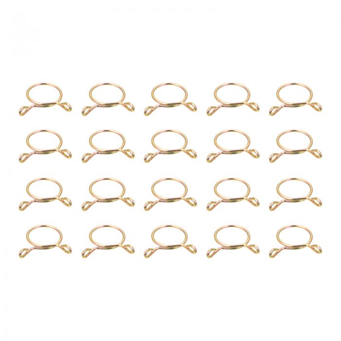 燃料ラインホースクランプ 単線チューブスプリングクランプ 20個入り 20mm内径 18-18.5mmホース適用 65..