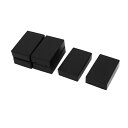 ジャンクションボックス 80mmx50mmx20mm ABSプラスチック ブラック 密閉電気ボックス 6個入り