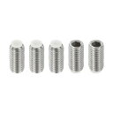 PATIKIL ナイロン先端グラブねじM8x20mm 5個304ステンレス鋼メトリック六角ソケットヘッドカップポ イントアンチスリップセットねじ内部六角ドライブ...