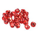 DIYジングルベル ?素?製 レッド ジングルベルスモールベルミニベル クリスマスベルバルクベル 工芸品装飾ブレスレット用 13 mmベル直径 80個入り