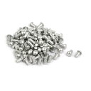 ソリッドリベット M3x5mm アルミニウム材質 シルバートーン ラウンドヘッド 100個入リ(4)
