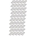 ソリッドリベット M5x25mm アルミニウム材質 シルバートーン ラウンドヘッド 100個入リ