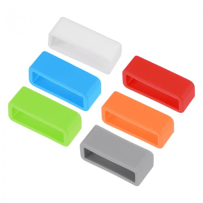 時計バンドストラップ ゴム製 交換用ファスナーリング シリコンウォッチホルダーリテーナー 20 mm幅時..