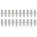 レザーコードエンドク ラスプ 20個セット 3 mmの穴付きレザーマグネットク ラスプ コードエンドキャップ ジュエリーメイキングDIY用品 クラフト グレー