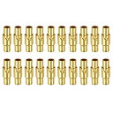 レザーコードエンドクラ スプ 20個セット 3 mm 穴付きレザーマグネットクラ スプ コードエンドキャップ ジュエリーメイキングDIY用品 クラフト 金
