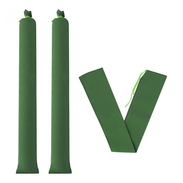 【期間限定10%OFF】PATIKIL 128cmx15cm 浸水用土のう 3個 長いキャンバス土のう 厚み 防水バリア 浸水用 結束ゴムバンド付き ドア浸水対...