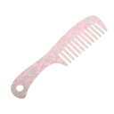 VOCOSTE ヘアコームワイドトゥース 帯電防止 巻き毛 ヘアケア もつれをほぐすコーム 簡単もつれ ウェットとドライ 1個 桜色