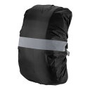 PATIKIL 55-65L 防水バックパックレインカバー ノンスリップ バックパックカバー 反射ストラップ付き ステイドライ ハイキング キャンプ 狩猟用 L ブラック