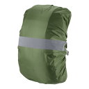 PATIKIL 55-65L 防水バックパックレインカバー ノンスリップ バックパックカバー 反射ストラップ付き ステイドライ ハイキング キャンプ 狩猟用 L オリーブ