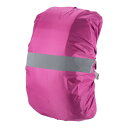 PATIKIL 55-65L 防水バックパックレインカバー ノンスリップ バックパックカバー 反射ストラップ付き ステイドライ ハイキング キャンプ 狩猟用 L ローズレッド