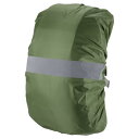 PATIKIL 75-85L 防水バックパックレインカバー ノンスリップ バックパックカバー 反射ストラップ付き ステイドライ ハイキング キャンプ 狩猟用 XXL オリーブ