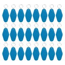 PATIKIL モーテルのキーホルダー レトロ 24個入り ブランクホテルキーホルダー ランブス レトロ キー ラベル ラベル DIY 工芸品 装飾 リュック 荷物 ライトブルー