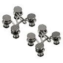 PATIKIL 27mm 弾性バックル パンツウエストバックル 妊婦ベルトエクステンション 2個入り 調整可能 ジーンズ用パンツ用 ウエストバンドボタンタイトナー ブラック