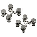 PATIKIL 32mm 弾性バックル パンツウエストバックル 妊婦ベルトエクステンション 2個入り 調整可能 ジーンズ用パンツ用 ウエストバンドボタンタイトナー ブラック