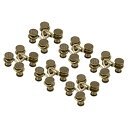 PATIKIL 27mm 弾性バックル パンツウエストバックル 妊婦ベルトエクステンション 6個入り 調整可能 ジーンズ用パンツ用 ウエストバンドボタンタイトナー ブロンズ