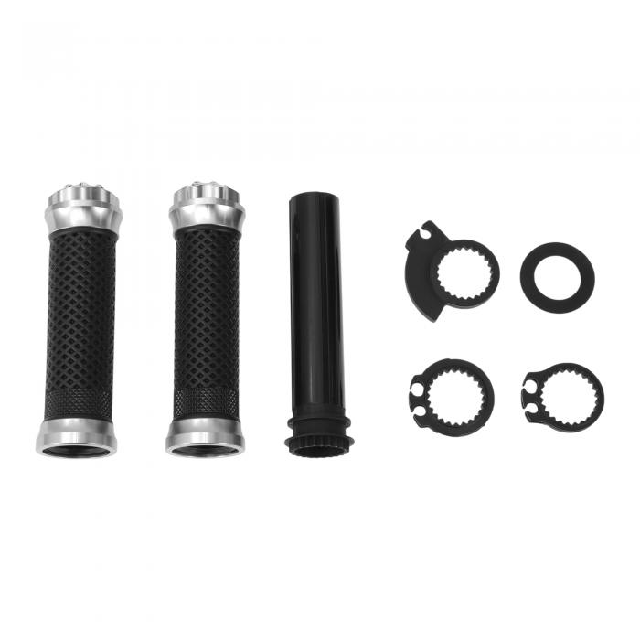 Partuto 7/8インチ 22mm 15/16インチ 24mm モーターサイクルハンドグリップカバーキット ノンスリップ ..