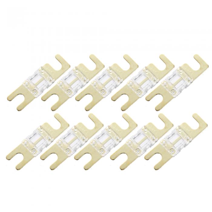 80A AFSミニANLヒューズの交換 電気保護 車 トラック オートバイ ボート オーディオ CD用 10個