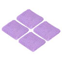 PATIKIL スポーツリストバンド 8x8cm 4本 綿テリークロス 吸収性の汗止めバンド テニス 野球 エクササイズ アスレチックランニング用 ライトパープル(4)