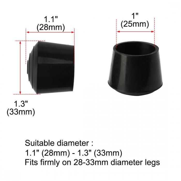 レッグキャップ ゴム レッグキャップ チップ カップ フィートカバー 25m 内径 9個 用 テーブル