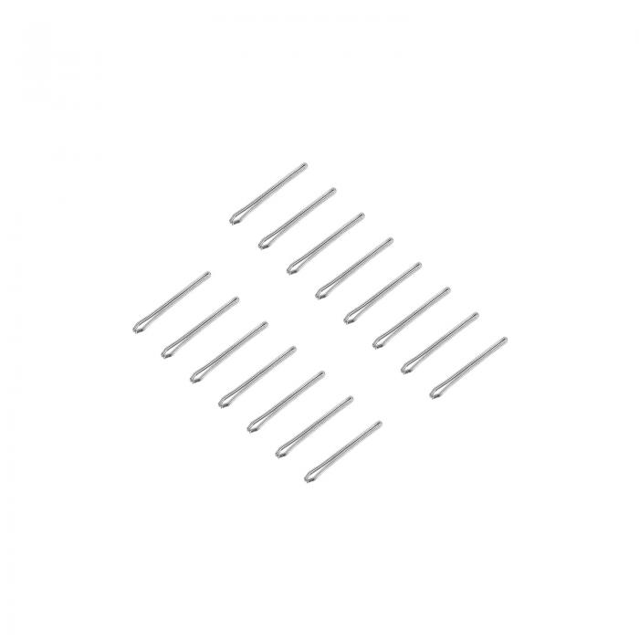 時計バンドリンクコッターピン 時計ストラップバースプリットピン 11mm長さ 0.8mmコッターピン径 時計バンドの修理用 シルバートーン ステンレス鋼 15枚入り
