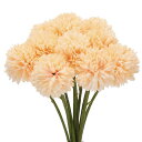 人工花のヘッド シルクの菊の花のボール ハイドランジア シャンパンカラーのフェイクフラワー DIYクラフト ウェディング パーティー用 10個