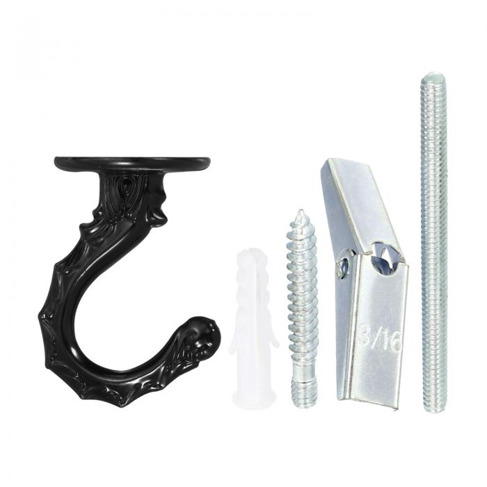 PATIKIL 55 x 34 mm シーリングフック 蘭のフック 取り付け金具付き 屋内および屋外の植物吊り下げ用 ..