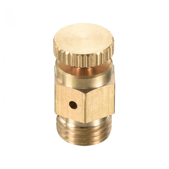 PATIKIL G1/4オス 空気圧排気弁 ホース継手制御装置 空気配管システム ガスヒーター エアコンプレッサ修理交換部品用 ゴールドトーン