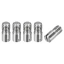 5個セット M6 x 14mm スロット付きシリンドリカルピン 304ステンレス鋼製 ダウエル 外部スレッド ロケーションピン 家具キャビネット用