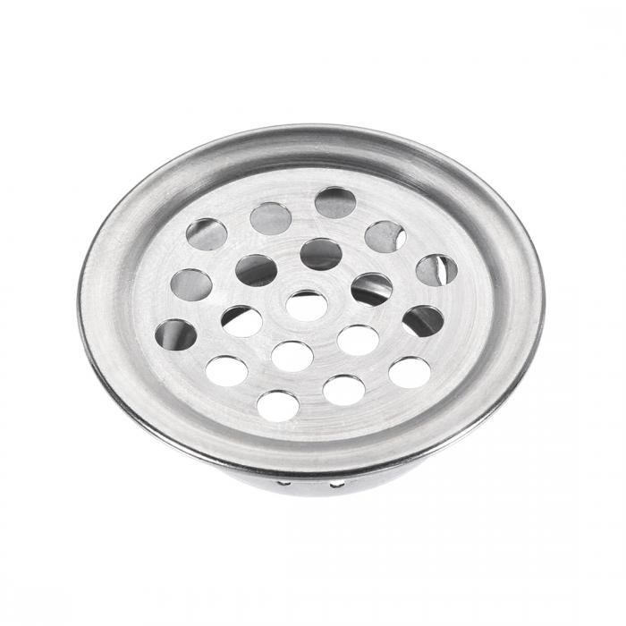 ベント装飾ボンネット エアベントカバー 換気グリル 25mm径適用 キッチン 靴箱用ステンレス鋼 シルバートーン 10パック入り