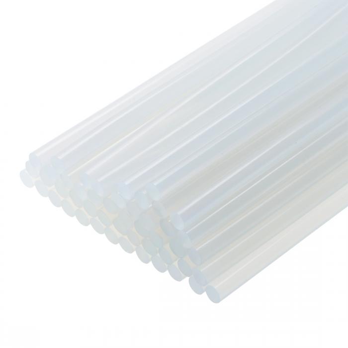 ホットグルースティック ミニホットグルーガ ンスティック 150mm x 7mm 透明 50本 グルーガ ン替え用 柔軟EVA 速乾 DIY 修理用 手芸用