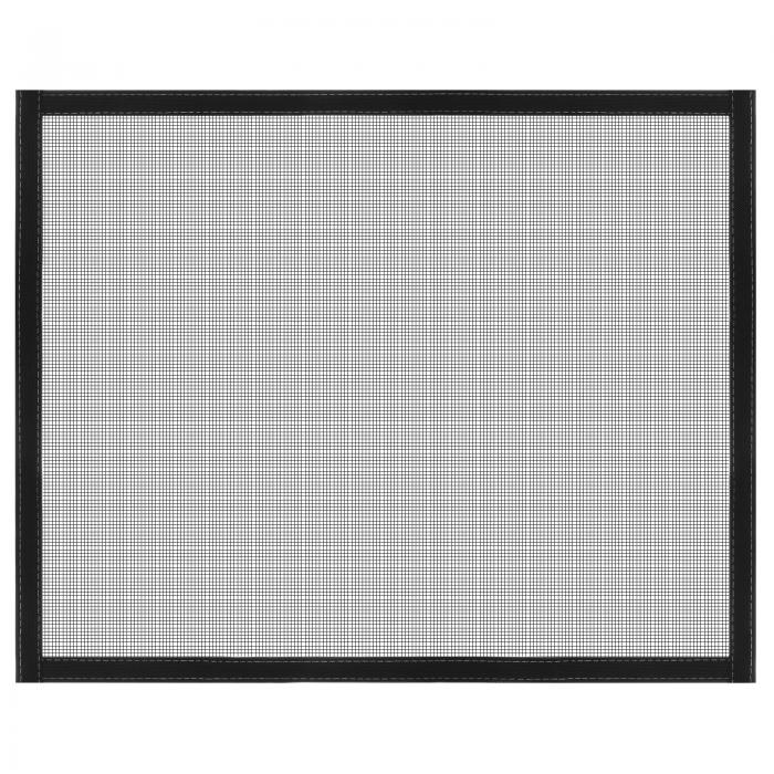 窓網戸メッシュ 60 cm x 90 cm DIY ガラス繊維網メッシュ フレーム フックとル ープ付き 接着エッジン..