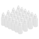 プラスチックドロッパーボトル 15ml 0.5オンス シール液ボトル 半透明 ホワイト プラスチック 30個入り