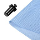 スピーカーグリルクロス 0.5m x 1.6m ステレオ メッシュ ファブリック 保護 防塵布 スピーカーグリルガイドペグ付き 家庭スピーカー 修理用 ライトブルー