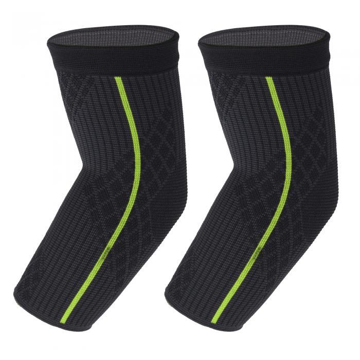 VOCOSTE 肘パッド 肘保護ブレース スポーツ用 通気性 肘パッドを引き締め 男性女性用 緑 Mサイズ 1ペア