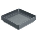 植木鉢受け皿 185 mm プラスチック 正方形 フラワードリップトレイ 屋内屋外用 グレー 10個