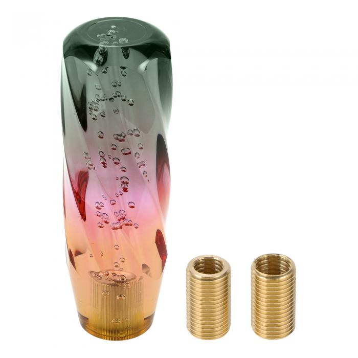 HOPESPANNER ツイストパターンクリ スタルシフトノブギアシフターノブアクリルスティックシフターレバ..